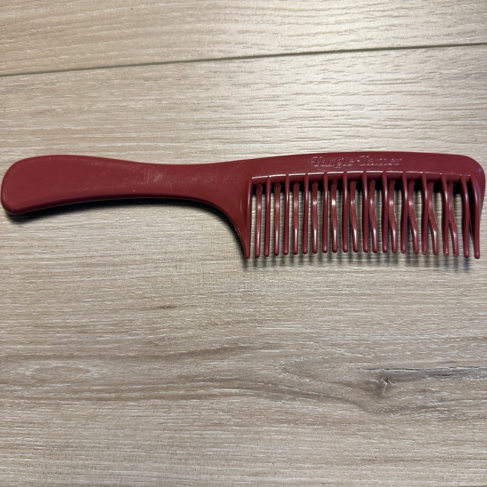 Tangle Tamer Curved Tooth Comb 8 Inch Brown - Picture 3 of 5